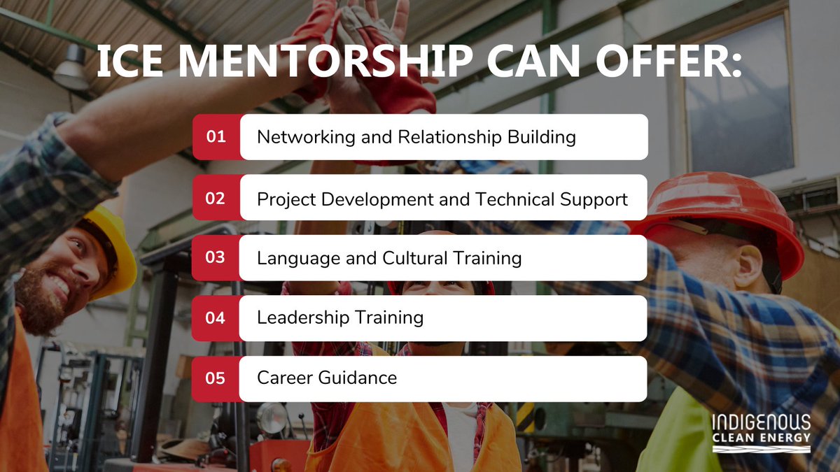 ICE Mentorship has an extensive network of Indigenous change makers and clean energy mentors that can help facilitate your personal, professional, and project development.
 
Visit generationpower.ca/get-involved/b… to learn more and become a mentor! 
 
#mentorshipmondays