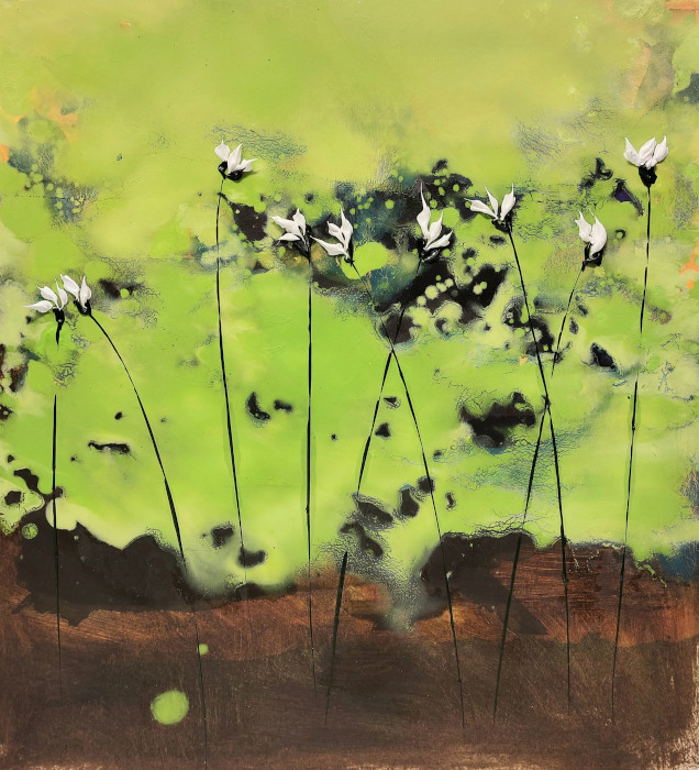 Bog Cotton Wave, oil on paper, 33 x 30cm. New works on paper framed and upstairs in the Mezzanine.

#contemporaryart #fineart #westcork #castletownbere #fineartpainting