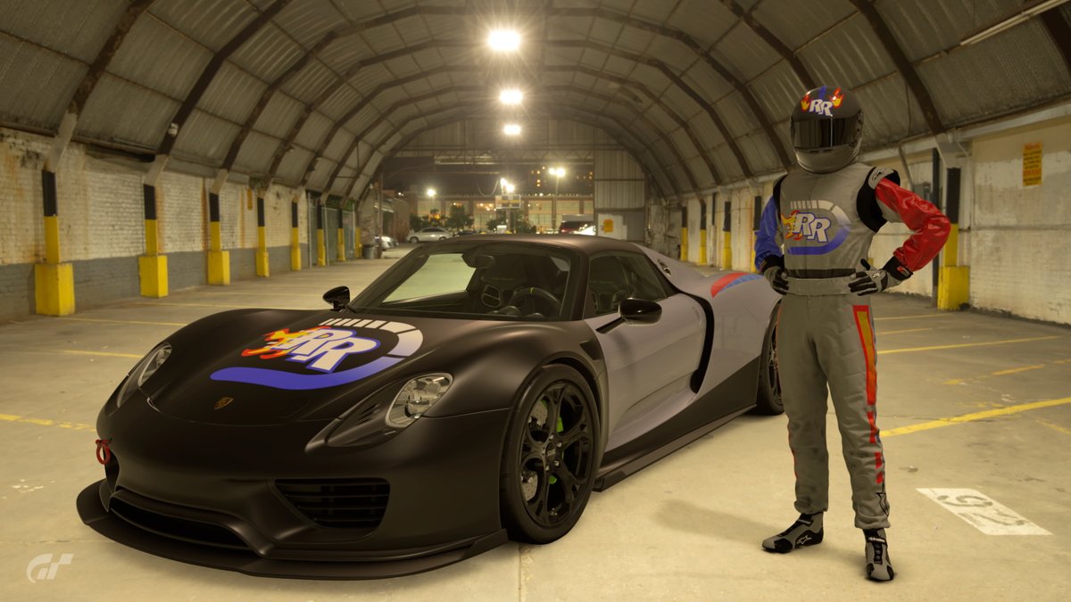 chrissiegle's tweet photo. Rocket Racer, from Lego Racers (1999), is back, now driving a Porsche 918 Spyder. #GranTurismo7 #GT7 #GT7Livery #liveryEditor https://t.co/pX9bKw3V3G