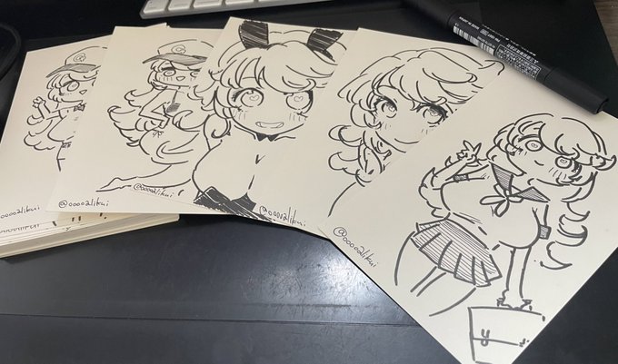 新刊と同じ枚数描いてる。 