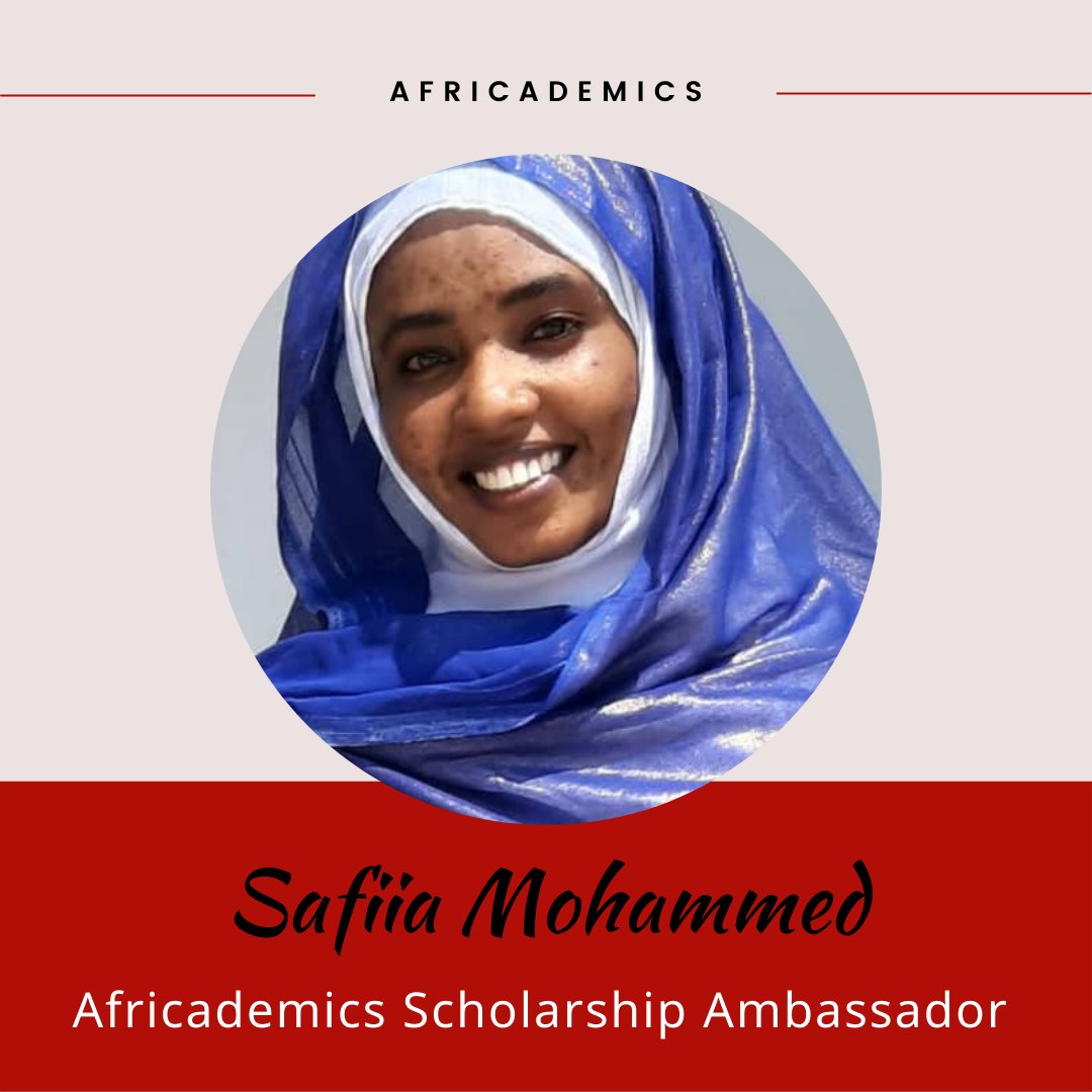 Meet our 2022 #Scholarship Ambassador <a href="/Safiia_Mohammed/">Safiia Mohammed</a> from #Sudan! She is a #PhD student at <a href="/UWindsor/">University of Windsor</a> in #Canada, a @AIMS_Next alumna, and a <a href="/Google/">Google</a> and <a href="/facebook/">Facebook</a> scholarship recipient 🎓🔥 Read more: bit.ly/3P7HaDI

#africademics #africa #studyabroad #education