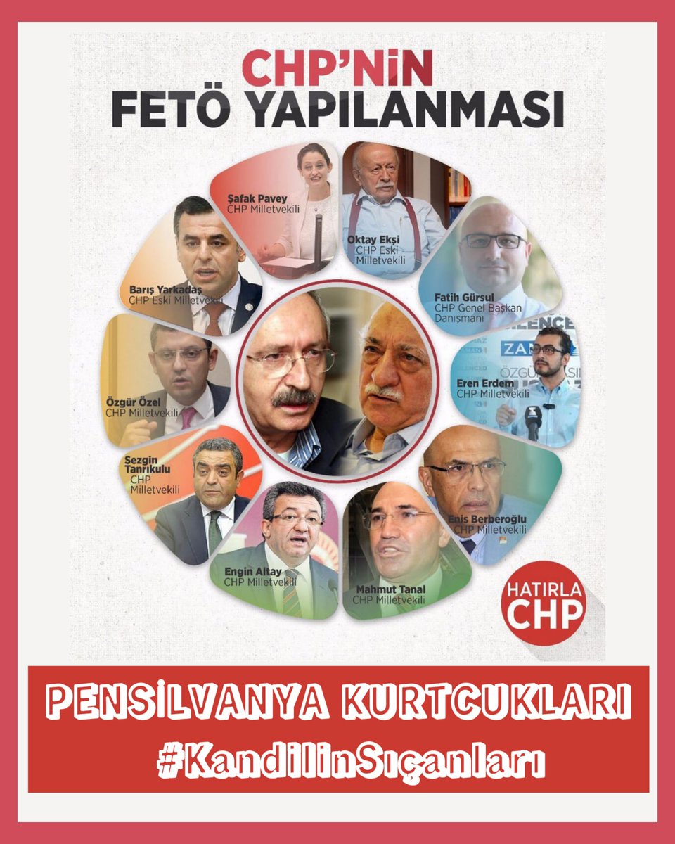 PKK'ya maşa olmuşsunuz yetmemiş, 
FETÖ’ye de maşa olmuşsunuz o da kesmemiş, 
ABD, AB, NATO ne varsa hepsine de maşa olmuşsunuz!!!

Ne var ki maşası olduklarınız ismen değişse de Vatan düşmanlığınız hep baki kalmakta!

PENSİLVANYA KURTCUKLARI
#KandilinSıçanları