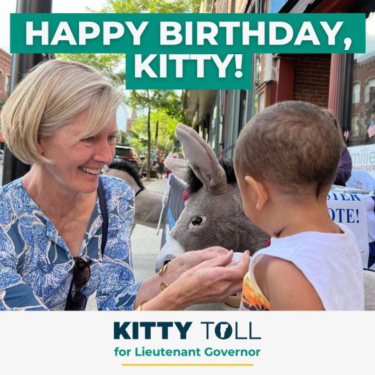 kittyforvt's tweet photo. Happy Birthday, Kitty! 

You might ask, “what is Kitty’s birthday wish with just one day until the August 9 primary?” It’s simple: get out the vote!! 
 
Help us celebrate her big day by making a plan to vote in tomorrow’s primary! #vtpoli https://t.co/xYSAGBh4al