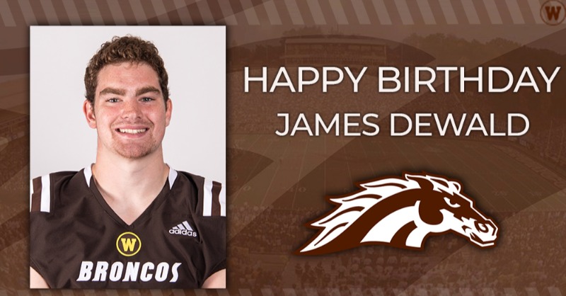 Happy Birthday to James Dewald!

#LetsRide | #BroncoBirthdays