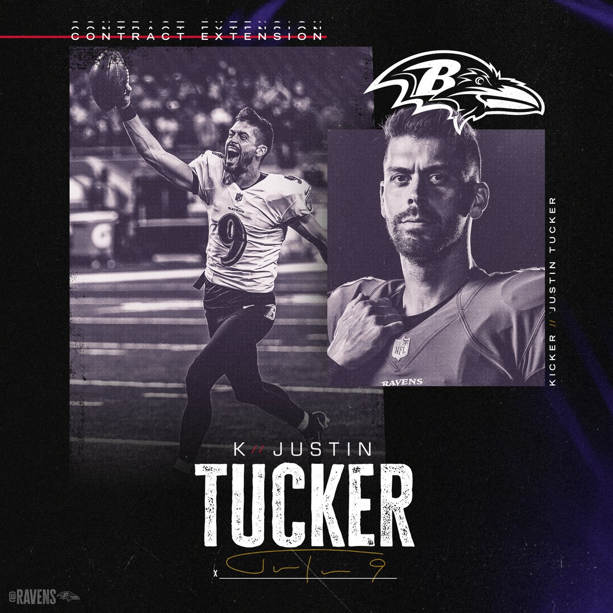 EXTENDED❗️❗️

We’ve reached a four-year contract extension with the best to ever do it, <a href="/jtuck9/">Justin Tucker</a> ❗️❗️