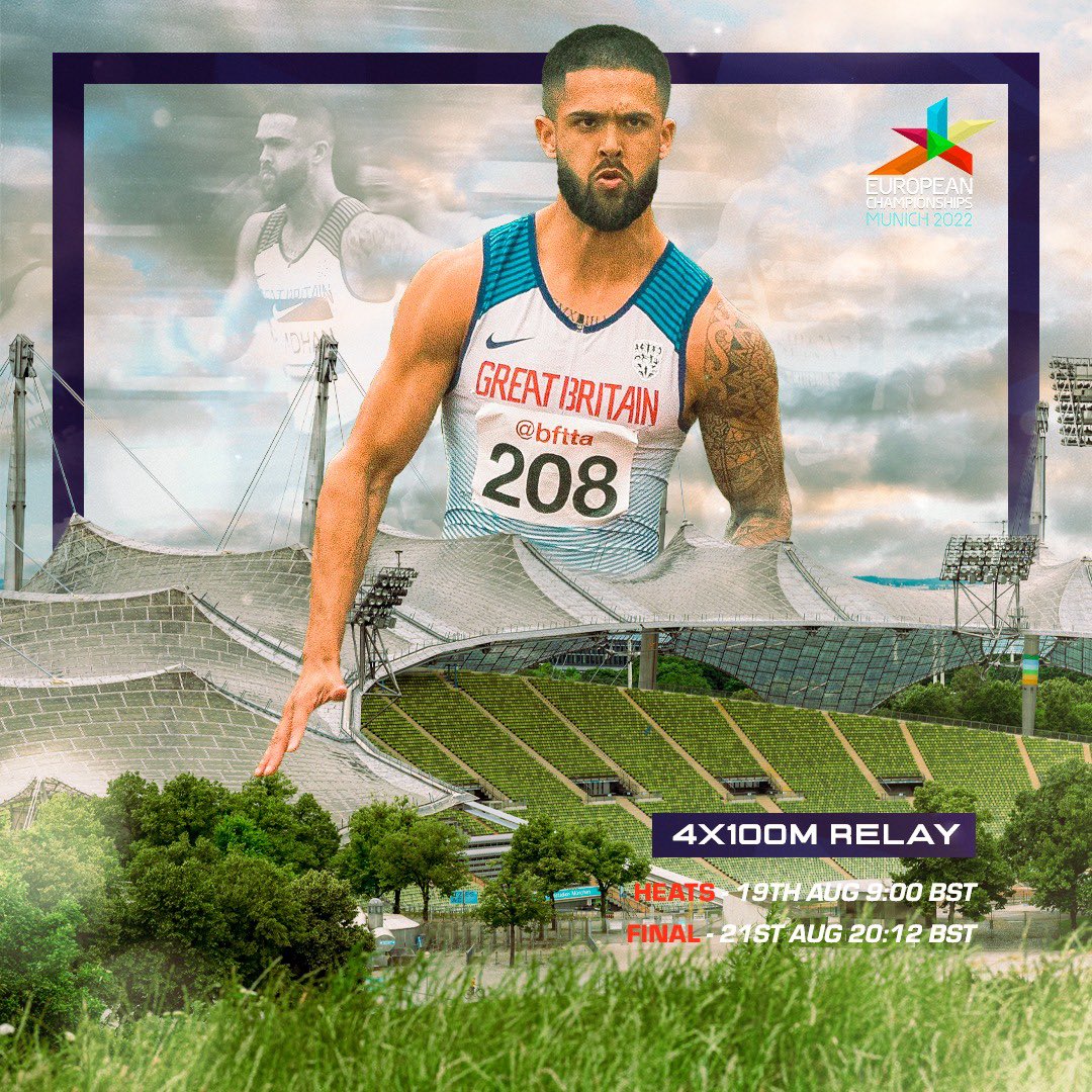 Proud to be part of the <a href="/BritAthletics/">British Athletics</a> Team for the upcoming <a href="/EuroAthletics/">European Athletics</a>  Championships in Munich 🇩🇪