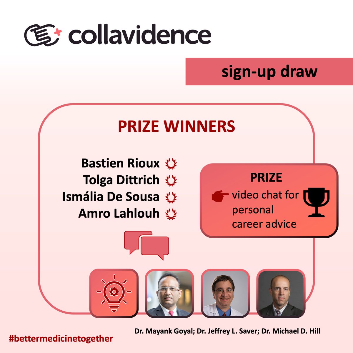 letsgetproof's tweet photo. We are pleased to announce the prize winners of the Collavidence Sign-up Draw 🏆

• Bastien Rioux  @B_Rioux
• Tolga Dittrich @to_dittrich
• Ismália De Sousa @Ismalia_S
• Amro Lahlouh @A_Lahlouh

Congratulations 🎉🎉🎉

https://t.co/3WWN6U0Xdh 🌎🌐

#bettermedicinetogether https://t.co/rCNwRJjyUR