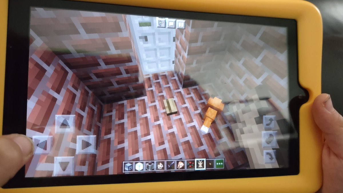 suzsmiley's tweet photo. @LitterboxComics @Minecraft @Mojang Here's his first student. 😄 https://t.co/2S1Rcr0vZf