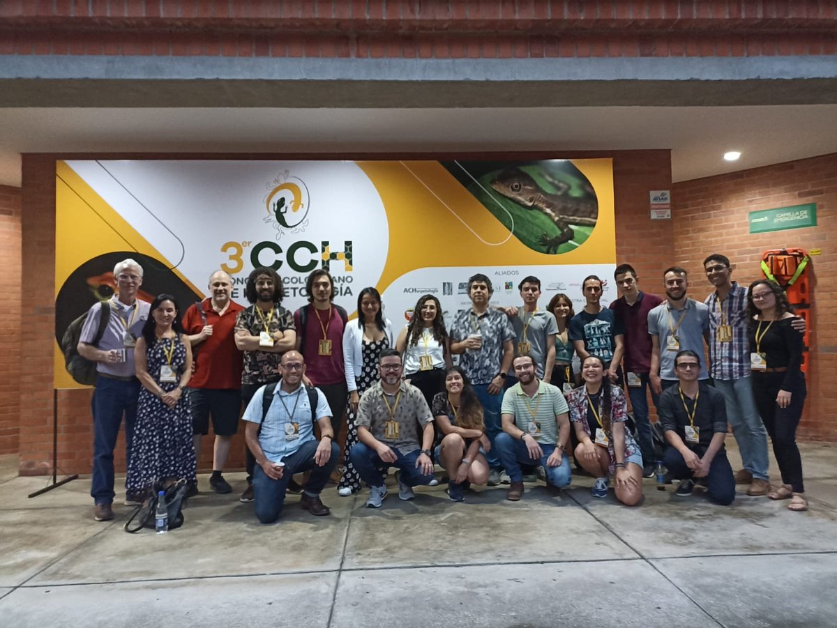 biodiversitario's tweet photo. Los congresos un gran pretexto para el reencuentro con amigos y colegas. El #3CCH una vez más, un éxito en organización y nivel académico enalteciendo la ciencia herpetológica neotropical. Invitados todos al #4CCH Santa Marta 2025. https://t.co/Ekr9SK3NFy