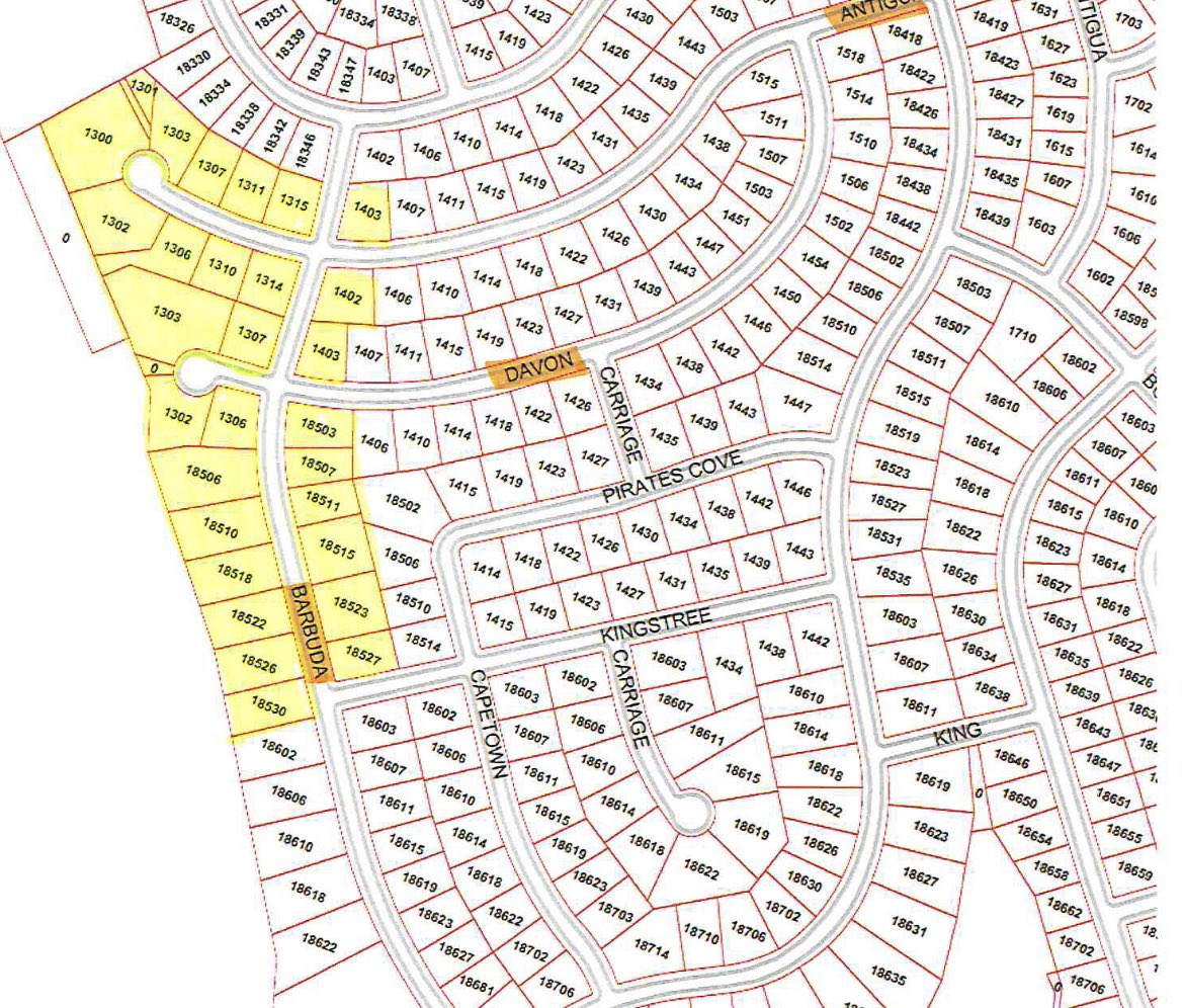 The City of Nassau Bay Public Works Department is responding to an emergency water leak repair at 18527 Barbuda Lane. Water will be turned off at approximately 11:30AM.
Antigua, Davon, Barbuda Lane may be affected. Repairs may require removing a section of street.