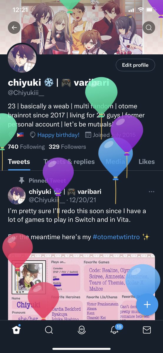 Chiyukiii__'s tweet photo. Today is me and Akaza’s balloon day! 🥳🥳❤️❤️ https://t.co/W2Sen5lTmp