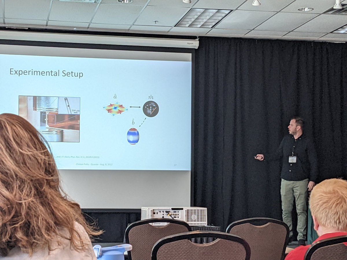 On to student talks, including an introduction to magnetomechanics with <a href="/Clinton_Potts_/">Clinton</a>