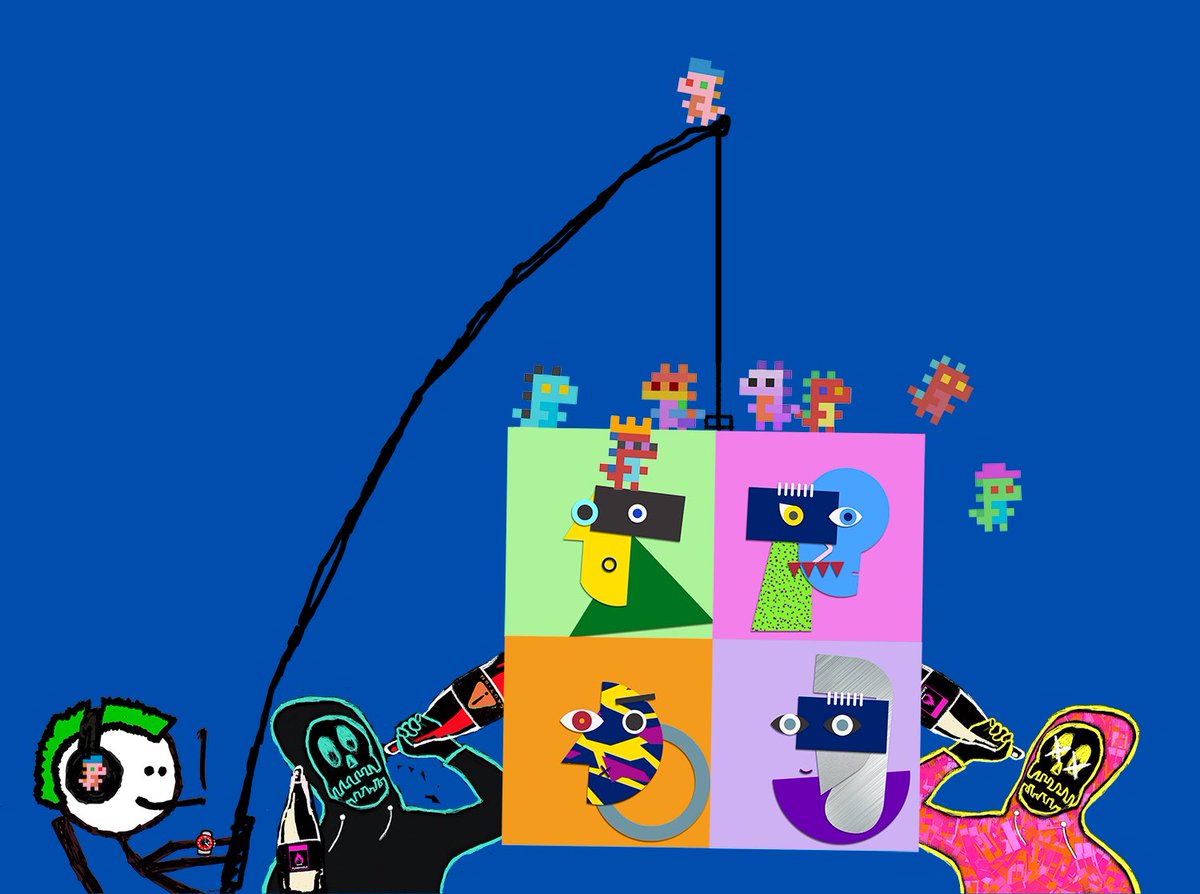 mfers hosting (hoisting?) a cc0 welcome party for <a href="/ParticipantsNFT/">PARTICIPANTS cc0</a> with a little help from some friends #rawr #rekt