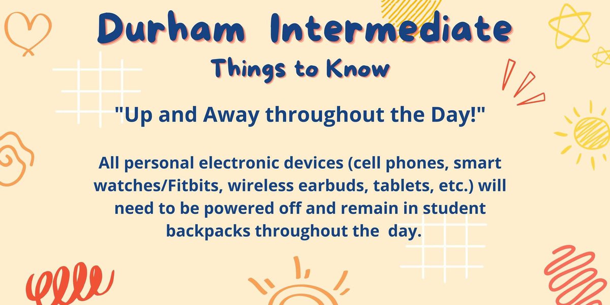 We cannot wait to welcome students back into the building on Monday, August 15th! Leading up to the first days of school, we will be sharing a few important things to know. We are looking forward to an amazing school year together! <a href="/durham_dragon/">Don T Durham Dragons</a> #YouBelongHere #DragonProud