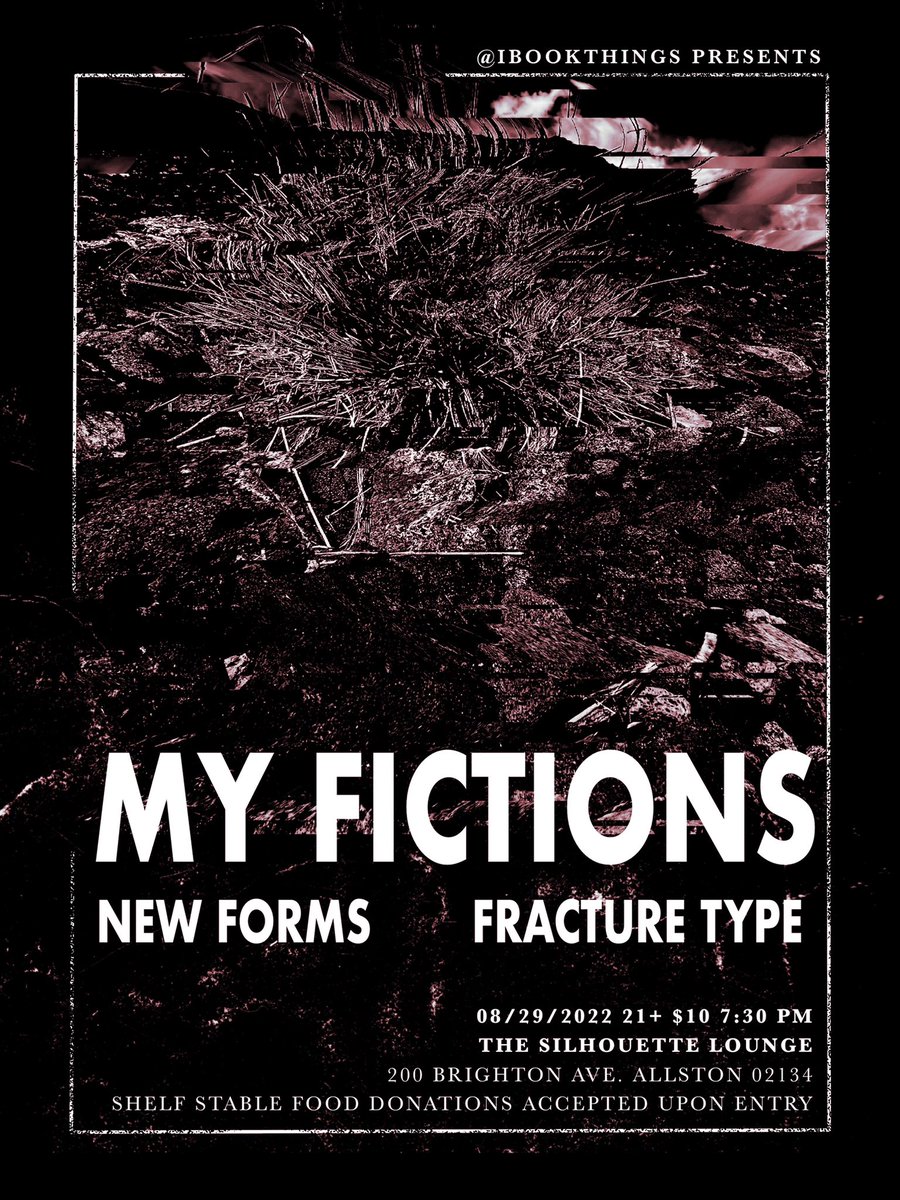 Playing one more show this month, 8/29 @ The Sil in Allston, MA w/ <a href="/myfictionsband/">MY FICTIONS</a> &amp; Fracture Type