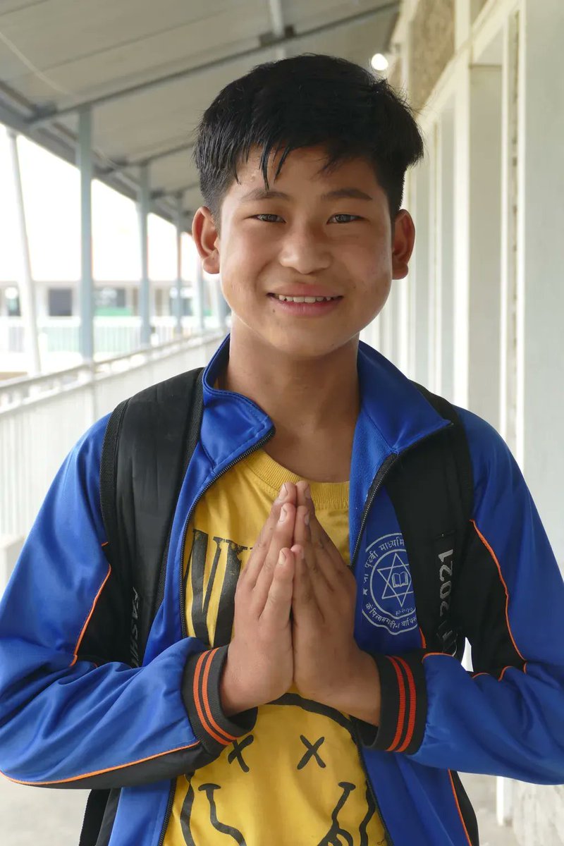 gwtorg's tweet photo. "I love our new school building," said Mahesh, a student at Shree Prithvi Secondary School. "Now we have a proper toilet and tap stand. I want to thank all the GWT donors from the bottom of my heart for such a wonderful school building. I will study hard and make them proud.” https://t.co/qd90n9laFD