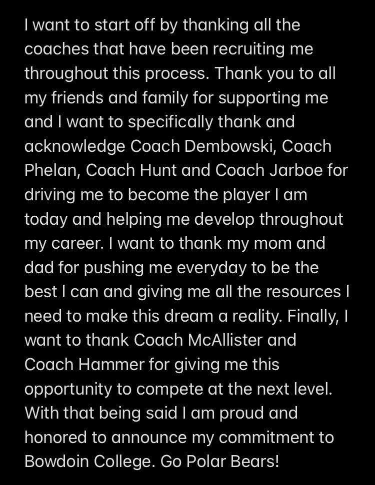 110% Committed. #TheHunt <a href="/BowdoinFB/">Bowdoin Football</a> @CoachKyleMac1 <a href="/CoachBJHammer/">William Hammer</a> <a href="/CoachDembo/">Steve Dembowski</a> <a href="/Coach_Phelan/">Tom Phelan</a> <a href="/Coach_Hunt_/">Andrew Hunt</a>