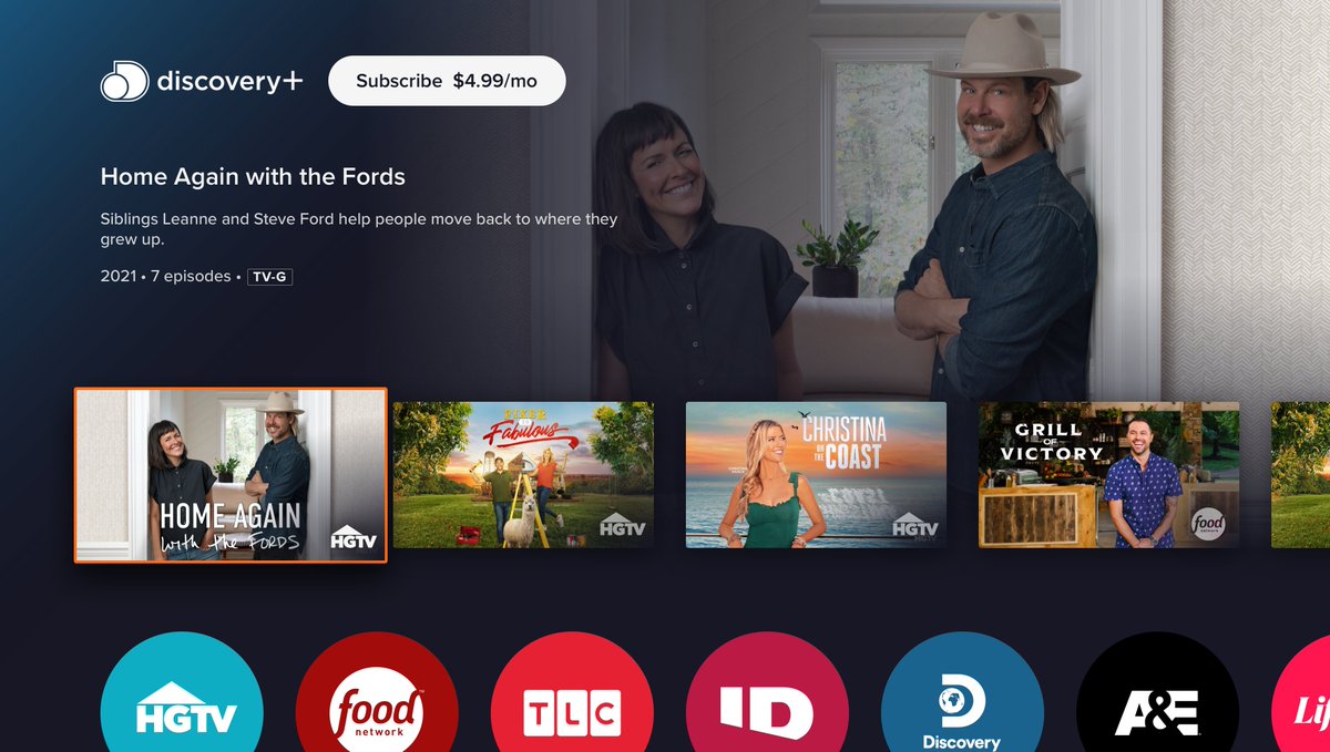 Today discovery+ is joining the more than 50 premium a la carte services available on <a href="/Sling/">sling</a> TV! Beginning August 25, discovery+ will be available to <a href="/dish/">DISH</a> customers as well. Subscribers can access 70,000+ episodes of discovery+ premium programming: bit.ly/3P5ZzR9.