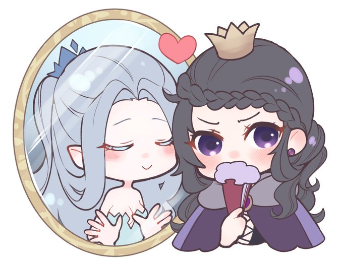 #創作百合 鏡と女王 