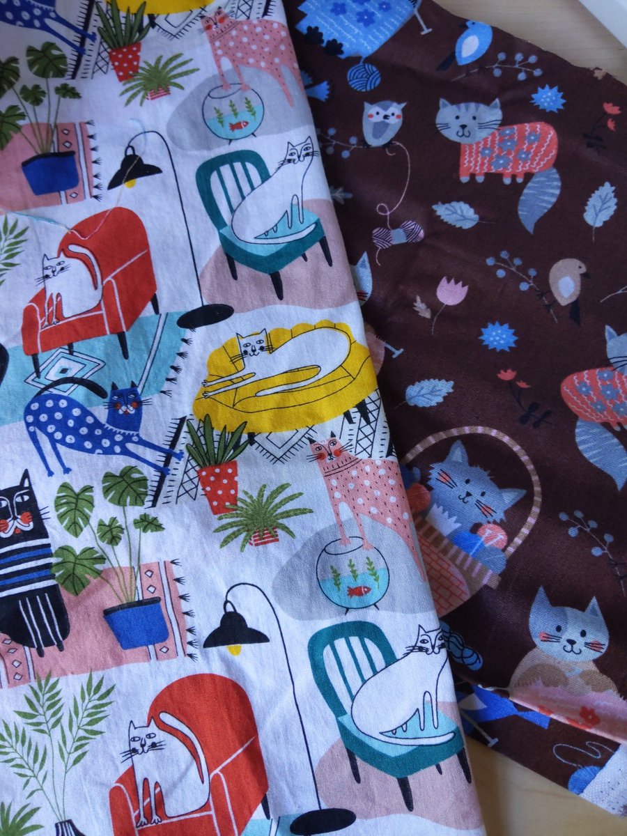 Couldn't let #InternationalCatDay pass without some cat themed fabric! 

#ukmakers #crafters #CatsOfTwitter
#cats #shopindie