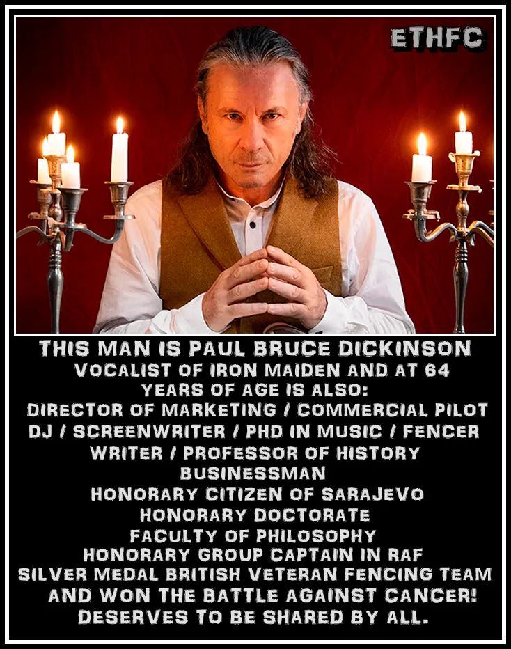 Happy bday Bruce Dickinson!
(ma c\è una cosa che non ha fatto?! ) 