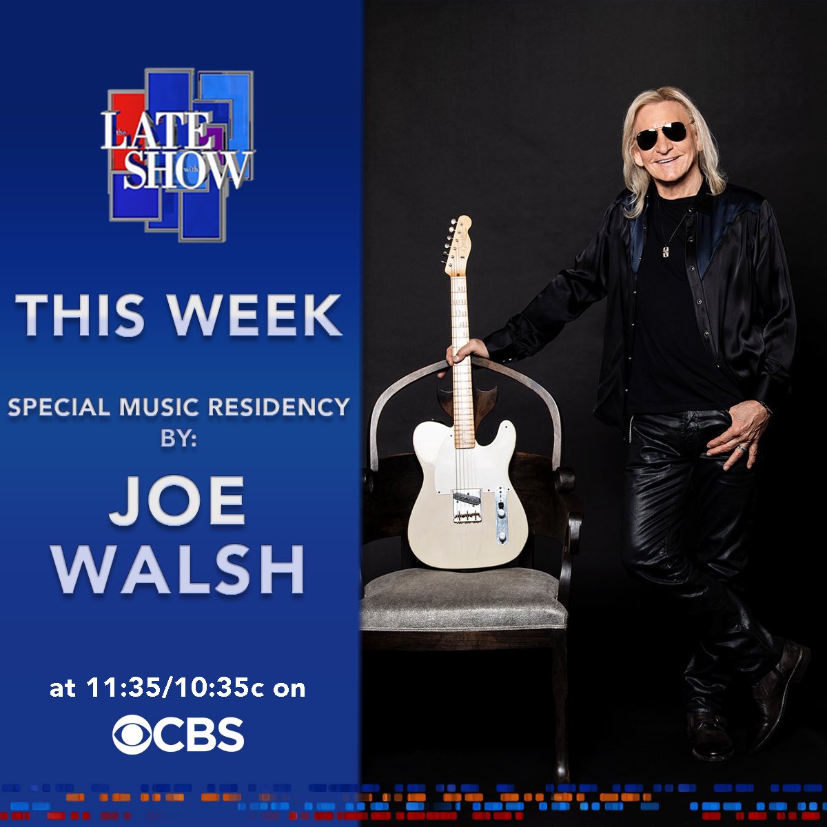 Joe Walsh (@joewalsh) on Twitter photo It's going to be a rockin week full of surprises - can't wait - see you tonight!!! <a href="/colbertlateshow/">The Late Show</a> It's going to be a rockin week full of surprises - can't wait - see you tonight!!! <a href="/colbertlateshow/">The Late Show</a>