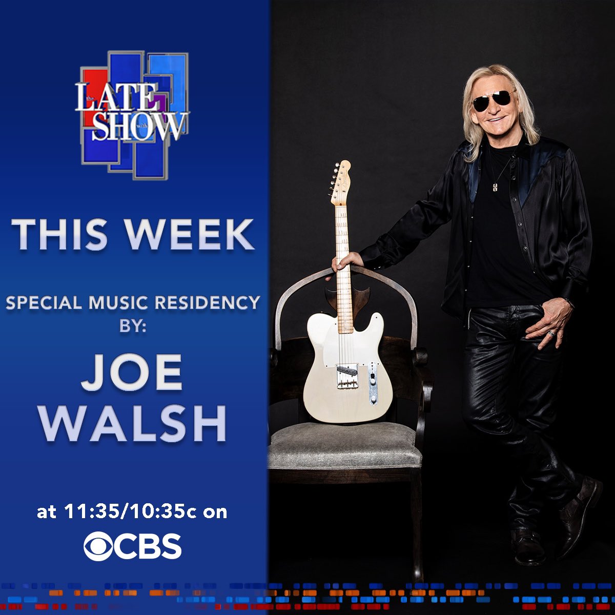 It's going to be a rockin week full of surprises - can't wait - see you tonight!!! @colbertlateshow