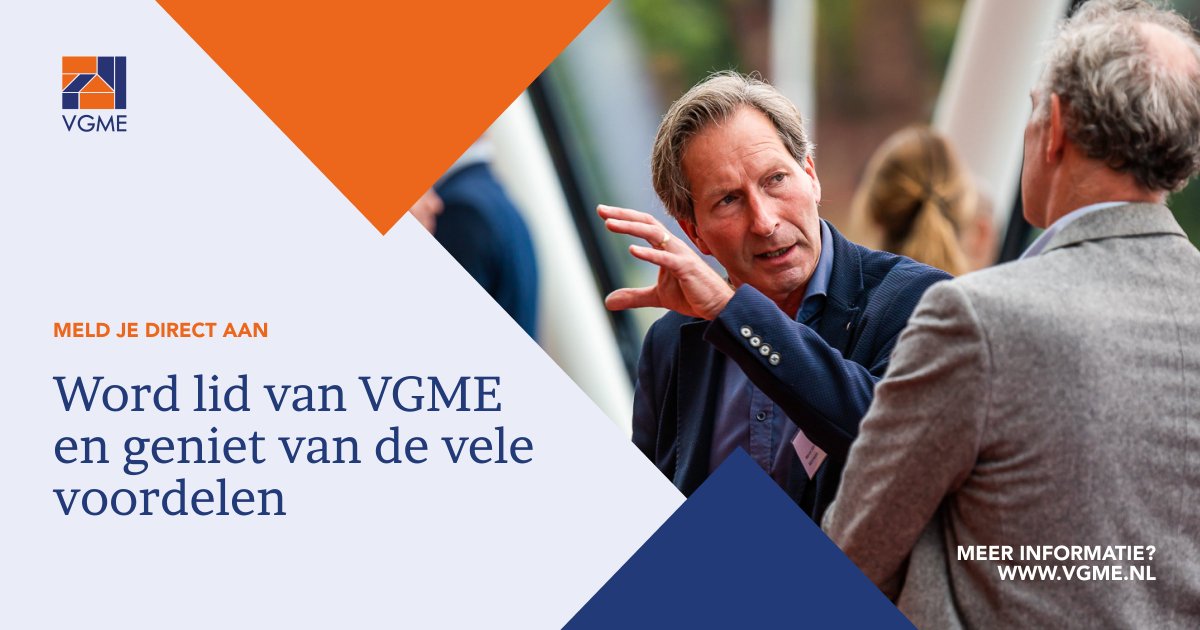 Aan een VGME lidmaatschap zitten vele voordelen: gratis deelname aan professionele bijeenkomsten met hoogstaande sprekers, netwerken op management niveau en natuurlijk het up-to-date houden van jouw vastgoedkennis. Word ook lid: vgme.nl/nieuwe-leden/l…
