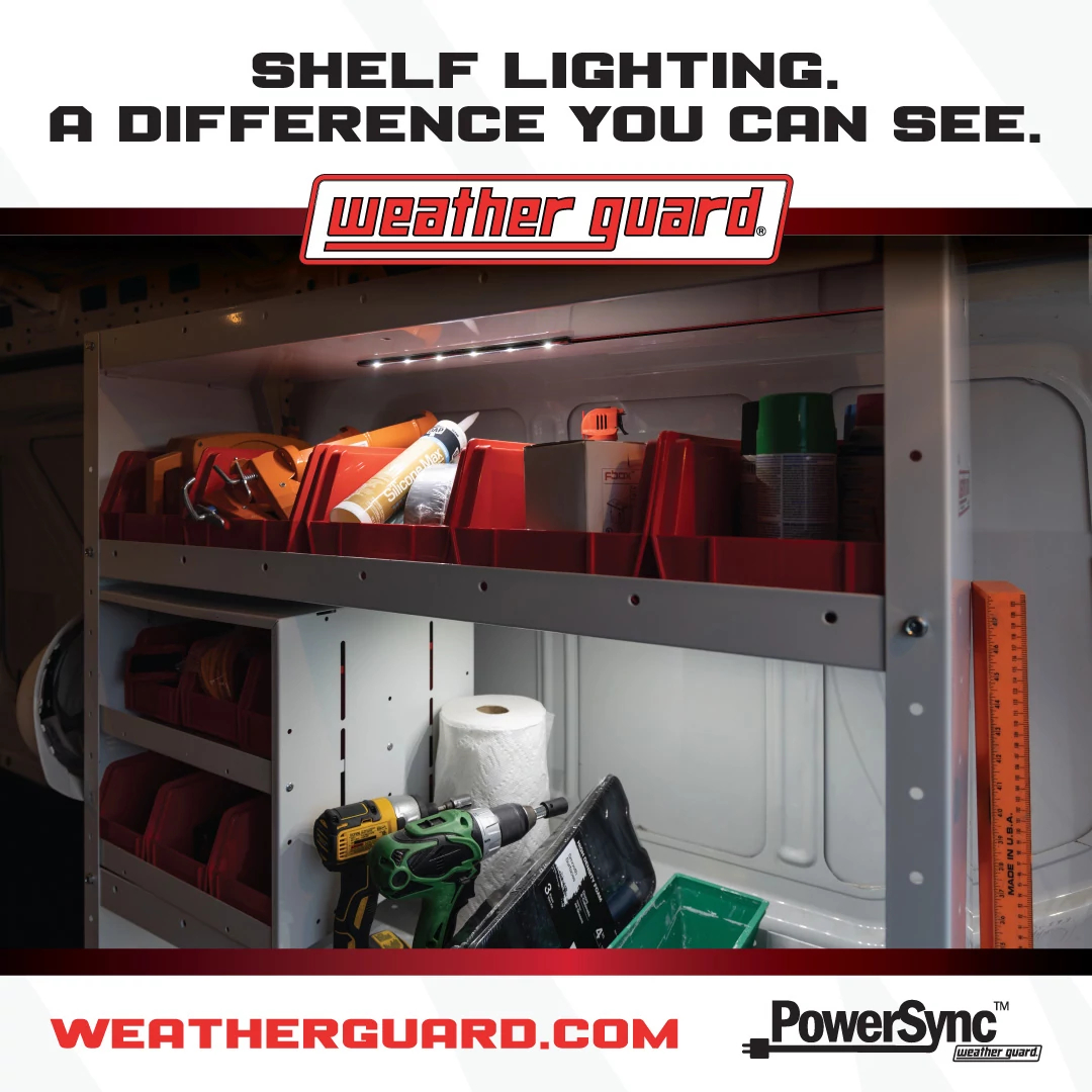 weather_guard's tweet image. Light up your shelving in your #workvan with #WEATHERGUARD #PowerSync Shelf Lighting. Find your #tools fast without fumbling around in the dark! LEARN MORE:
bddy.me/3zDinSo