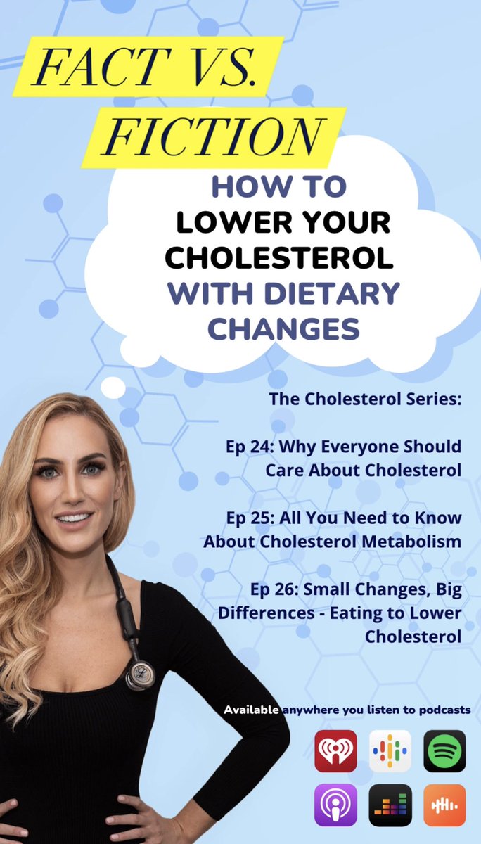 As a preventive cardiologist, I discuss lipids with patients all day every day. And on social media — questions about cholesterol/myths and misconceptions are by far the #1 topic I get asked about.

So I did a 3 part podcast series dedicated to all things cholesterol: