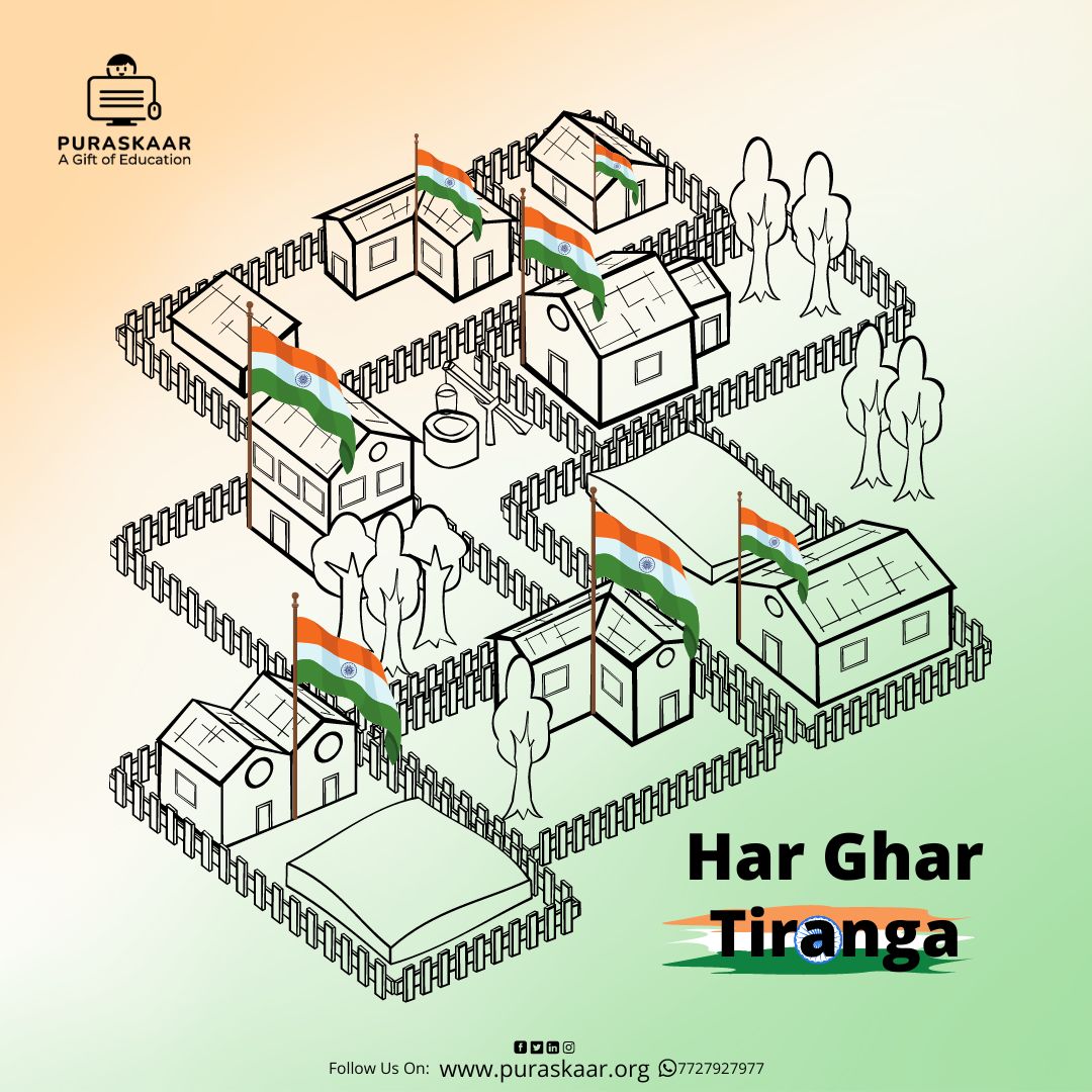 PuraskaarNGO's tweet photo. The day we breathe the fragrance of freedom after a long, bloody struggle which our National Heroes gave us is the prime day for all of us. In each and every house, our National Flag, our Tirangaa will be hoisted.

#harghartirangaa #jaihind #jaibharat #Independenceday  #Puraskaar https://t.co/GQqjozoNJx