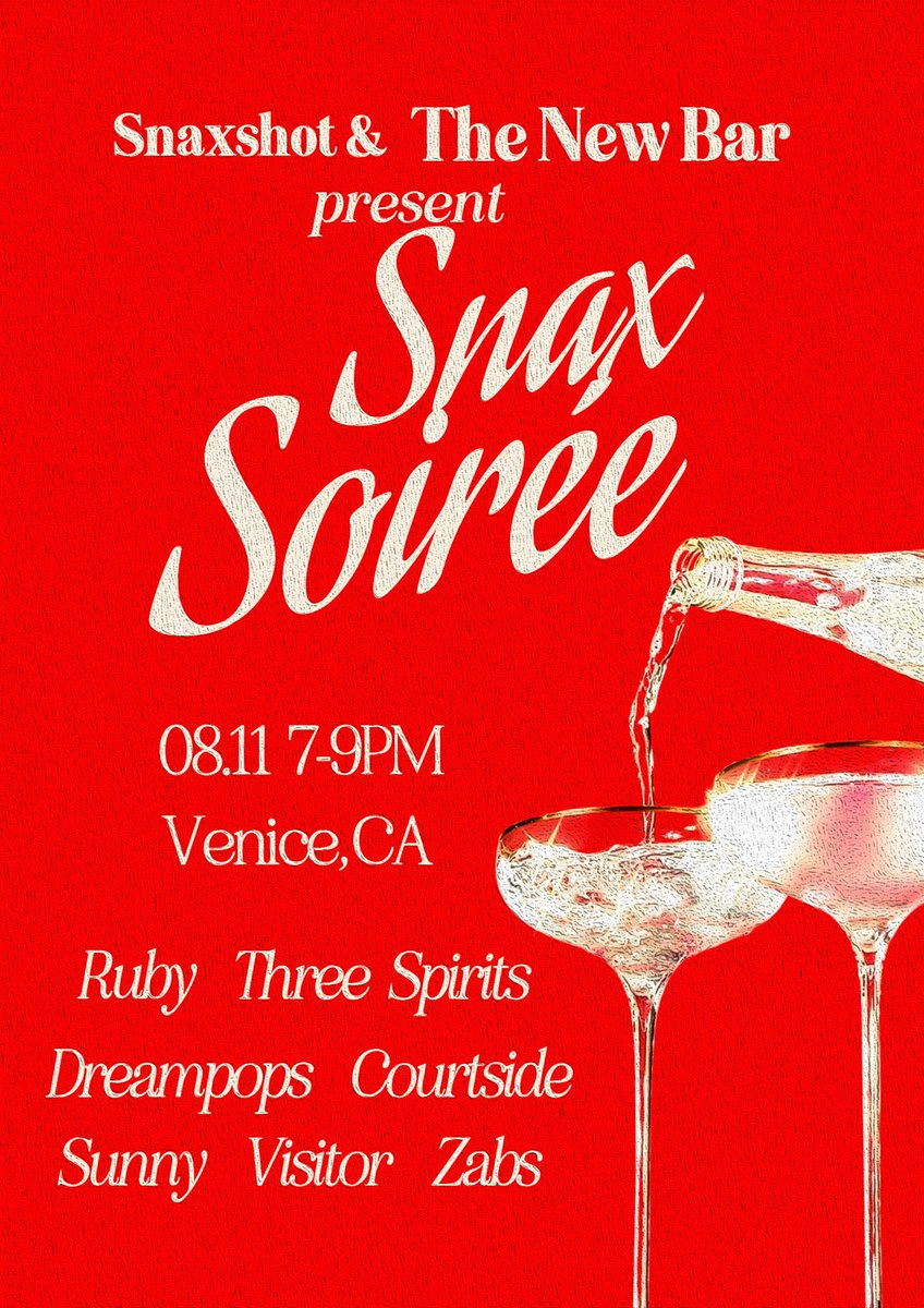 LA 📍 par.tf/pxcS

come try the incredible collab of 
<a href="/rubyforfun/">Ruby</a> x <a href="/threespirit_/">Three Spirit Drinks</a> 🌺 

sample pre-launch bevies 💦 

indulge in some tasty snax 👅