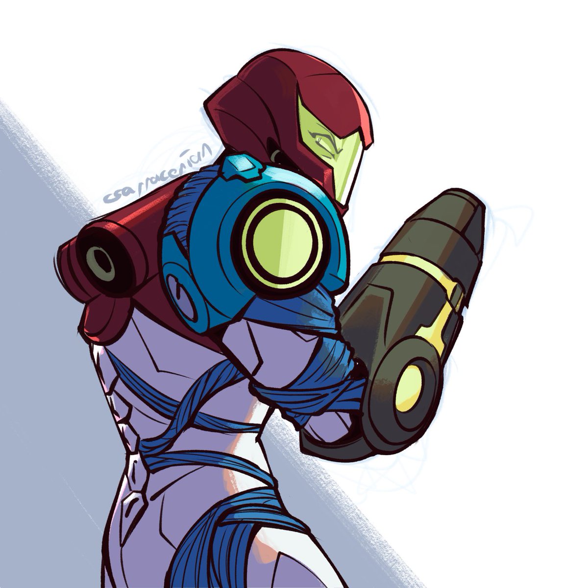 CSarracenian's tweet photo. I forgot Metroid had a birthday recently oops #Metroid36 https://t.co/uyUSalxoQ7