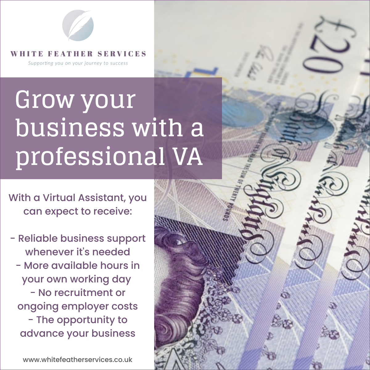 Here at White Feather Services, our mission is clear - we want to help you reach your business goals so that you can enjoy the success you truly deserve.  To find out what we can do for you and your business, get in touch today and let's start talking business! #virtualassistant