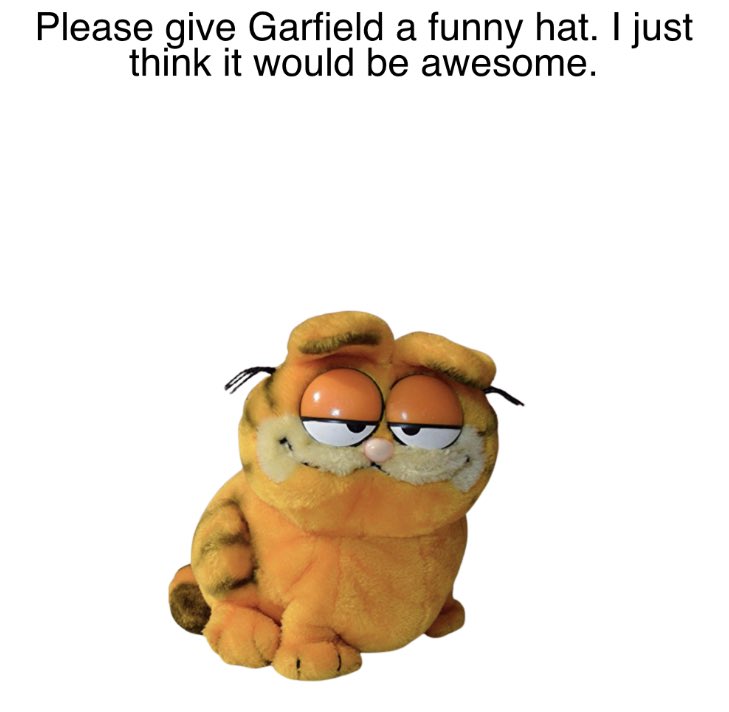 BigGarfFan37's tweet photo. Everyone needs a silly hat sometimes…
#Garfield #artchallenge #art #Artists #artist #edit #challenge #editchallenge #photoshop #monday #mondaythoughts https://t.co/kgRQ3lhGRj