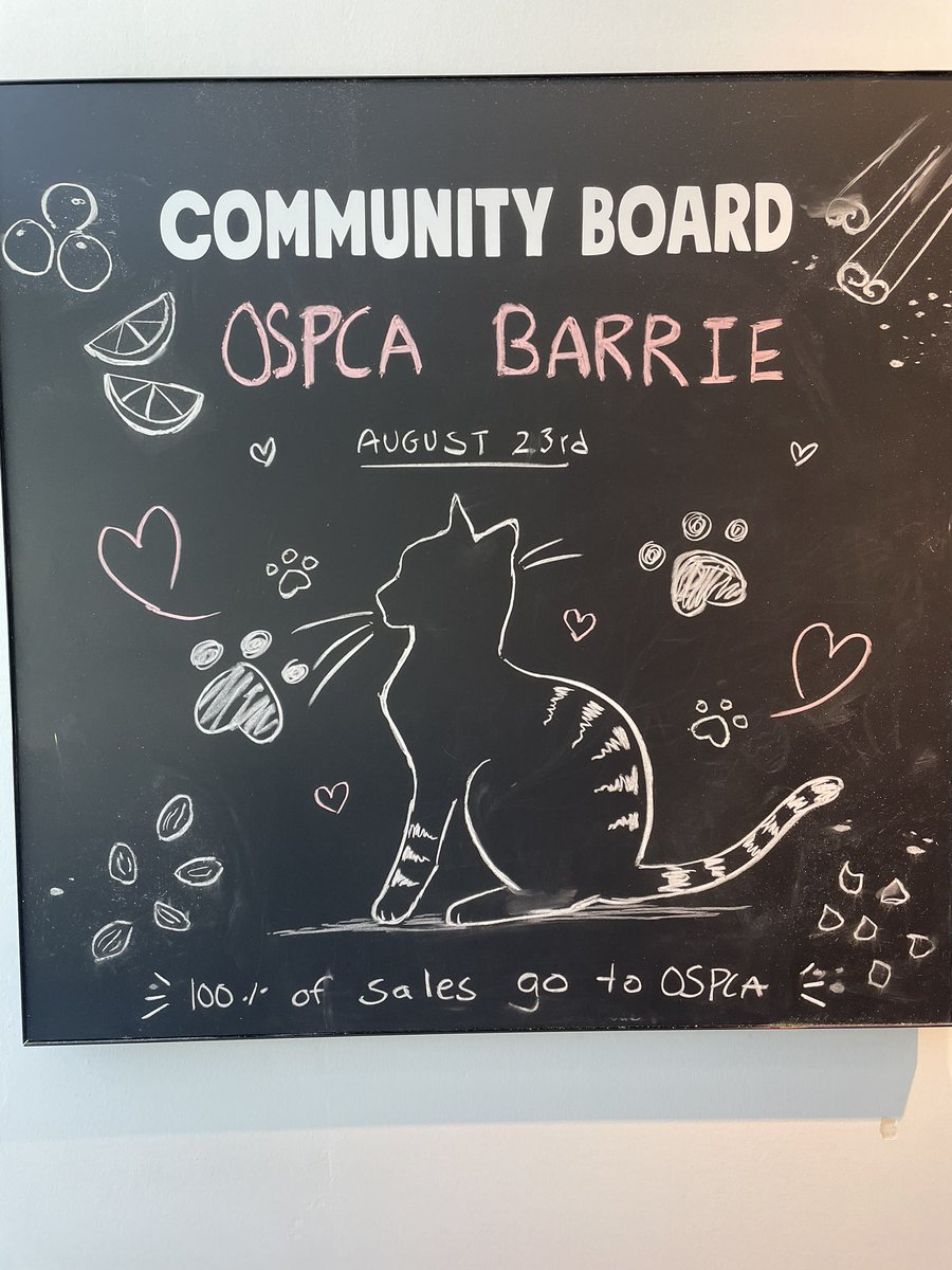 barriecobs's tweet photo. Join us for a Community Fundraiser August 23. All sales revenue goes to support @OSPCA_Barrie https://t.co/iZ5BHOp2R0