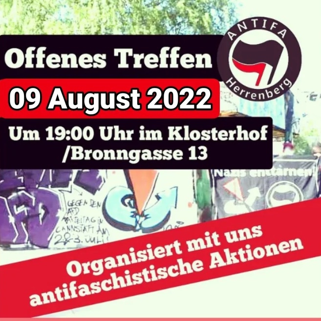 AntifaHbg's tweet photo. #oat #herrenberg #antifa https://t.co/RiaFnRe8dv