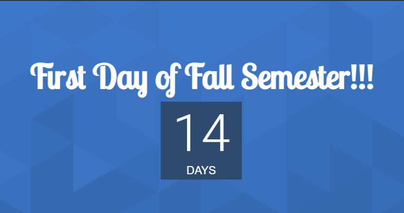 It's almost time!!!
Who's ready for the new semester??!