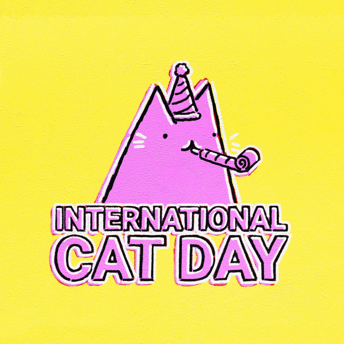 popcatsssss's tweet photo. Happy international cat day!!! 😽❤️ 

Let's spread the word! Show your favorite cat picture in the comments!!! #popartcats #catday https://t.co/LLmEQwpw0N