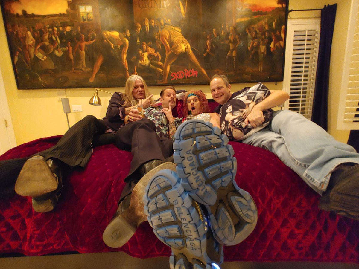 Sebastian Bach™️ (@sebastianbach) on Twitter photo Happy Birthday <a href="/EddieTrunk/">Eddie Trunk</a> from me and <a href="/RealCarrotTop/">Carrot Top</a> and some other guy in my bed as well! Good times! Happy Birthday <a href="/EddieTrunk/">Eddie Trunk</a> from me and <a href="/RealCarrotTop/">Carrot Top</a> and some other guy in my bed as well! Good times!