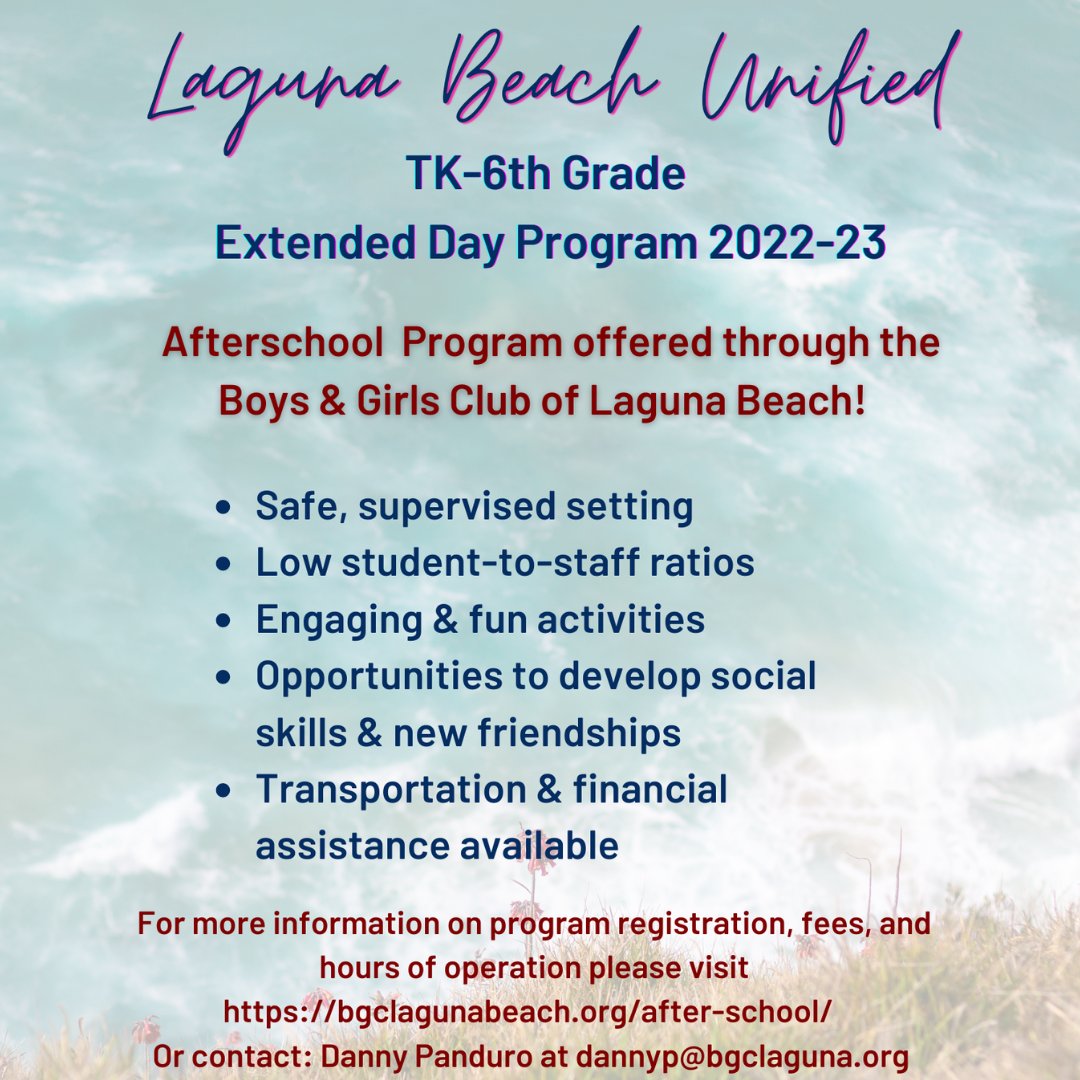 LagunaBeachUSD's tweet photo. Sign up today!! https://t.co/Gf9Do90AGy
