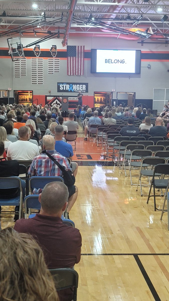 Paul/Dr. Gordon today <a href="/D303/">David ortiz</a> getting outlr staff ready for an exciting year. #beherebeyoubelong