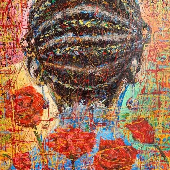 Agemartcreation's tweet photo. Title:ABETI AJA (natural beauty hairstyle).
Size:4ft x 3ft
Medium: acrylic and glossy paint on canvas.
ABSTRACT PAINTING
ABETI AJA - this is a type of hairstyle usually make by Yoruba tribe (africa).
Everything natural is beautiful.
#fanart #photography  #artsy #beauty https://t.co/B63vhHXIhP