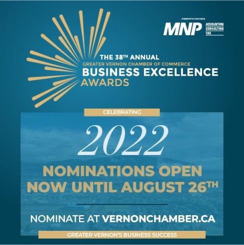 Know a business or non-profit in #GreaterVernon that deserves recognition?? Nominate them here vernonchamber.ca/events/38th-an… #VernonBC #NorthOkanagan #VernonBizAwards #SupportLocal