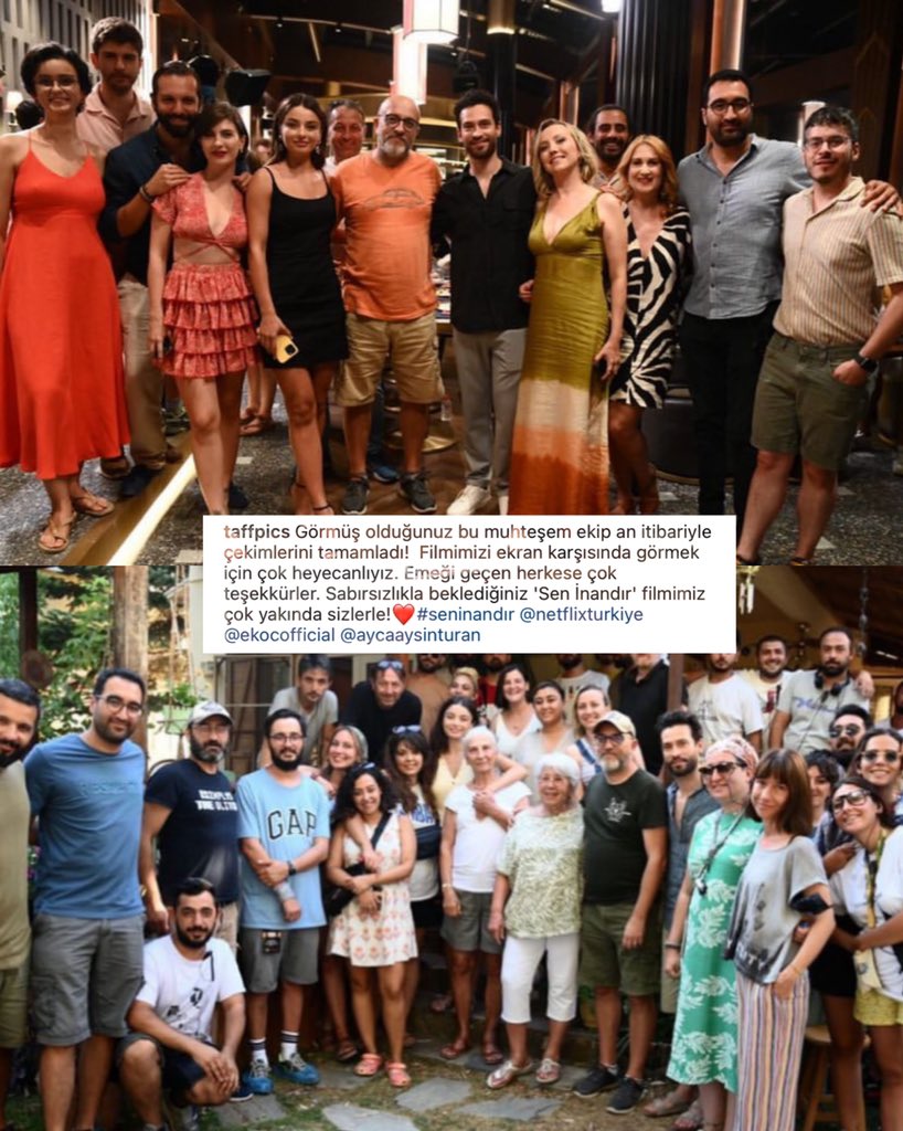 Vee filminiz çekimleri bitti✌🏻
Ayçamız ve tün ekibi Hayırlı olsun güzel ve başarli bir iş olsun inşallah🙏🏻heycanla ve sabırsızlıkla bekliyoruz❤️
Sahra bekliyoruz seni kizim😍🌸 
#AyçaAyşinTuran #EkinKoç #seninandir