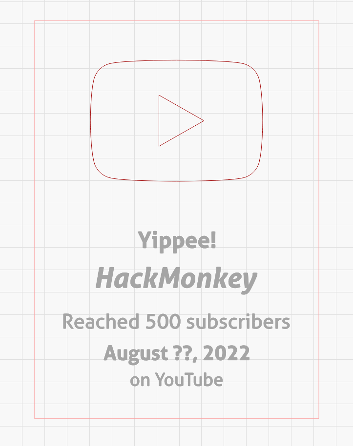 Only 5 subscribers to go! Other than making a cardboard Play button, what else would be an appropriate way to celebrate 500?