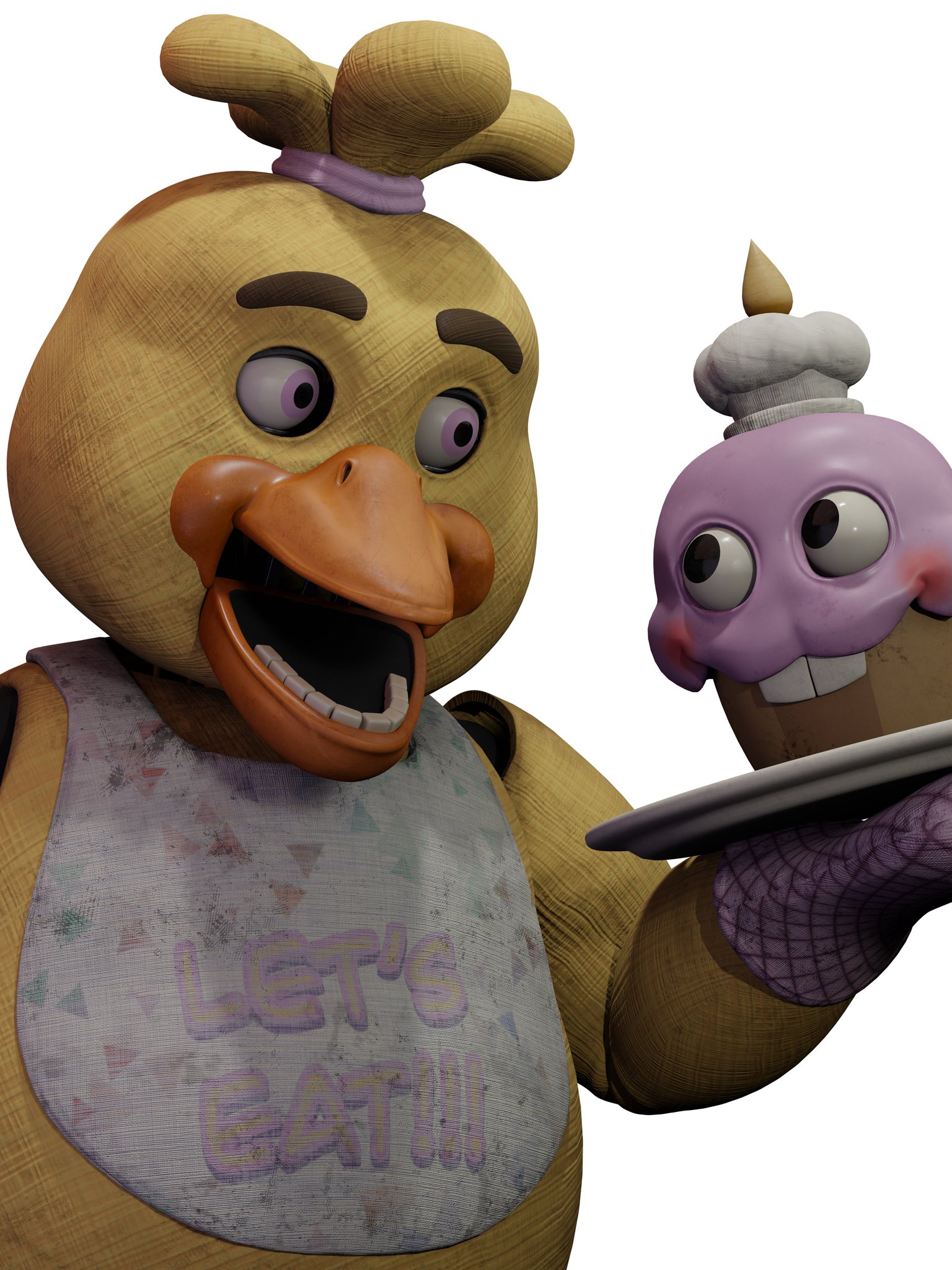 happy anniversary fnaf!! to celebrate, here's a look at stylized withered  chica and foxy : r/fivenightsatfreddys
