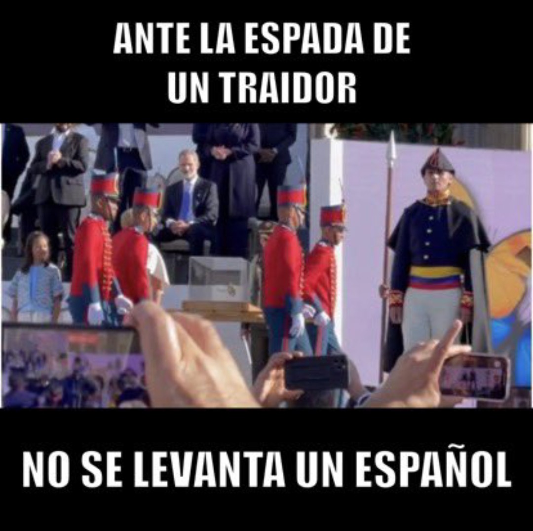 condesa_vilches's tweet photo. Para eso está en Rey. Para defender nuestro orgullo patrio. https://t.co/JXJaZ5KvdA