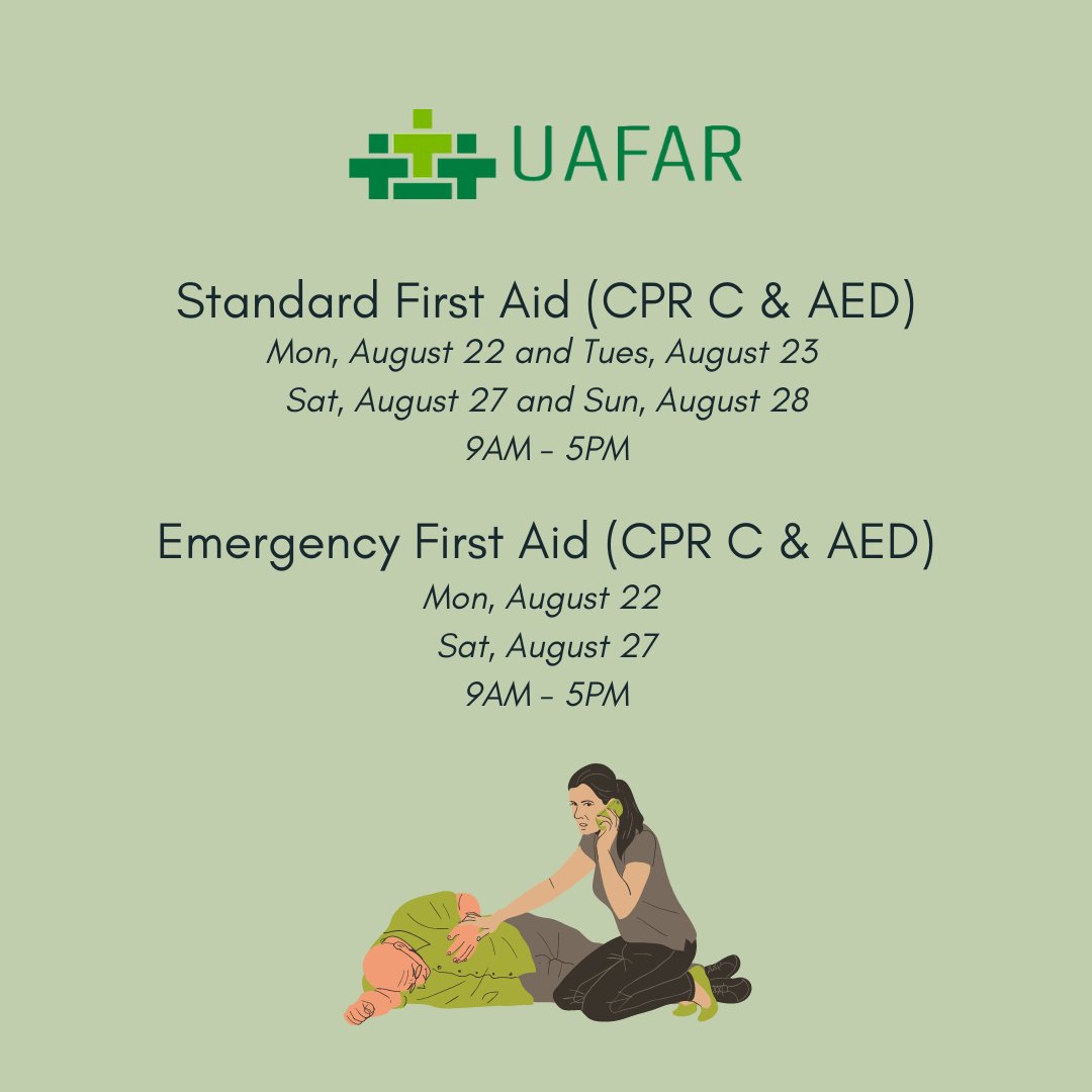 UofAFirstAid tweet picture