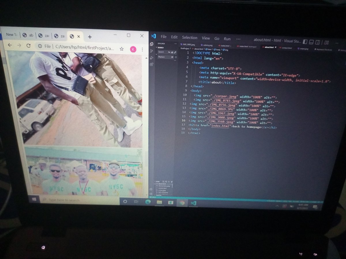 BnbZamani's tweet image. Done with basic part of my html class, have been able to prepare my first profile using HTML alone.
#100DaysOfCode
#Day3OFCODING